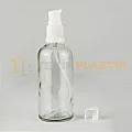 100 ML Toptan Şeffaf Cam Dropper Şişe Beyaz Losyon Serum Pompalı