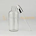 100 ML Toptan Şeffaf Cam Damlalıklı Dropper Şişe Metal Kelebek Model Gümüş Damlalık Takım 100 ML Toptan Şeffaf Cam Damlalıklı Dropper Şişe Metal Kelebek Model Gümüş Damlalık Takım