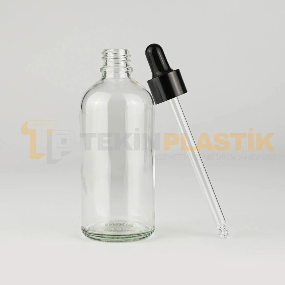 100 ML Toptan Şeffaf Cam Damlalıklı Dropper Şişe Metal Siyah Damlalık Takım 100 ML Toptan Şeffaf Cam Damlalıklı Dropper Şişe Metal Siyah Damlalık Takım