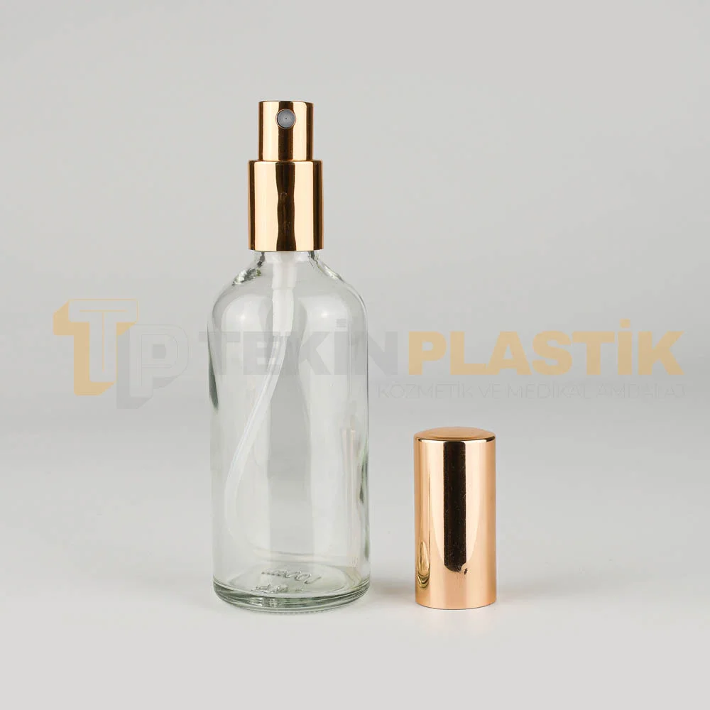 100 ML Toptan Şeffaf Cam Dropper Şişe Metal Gold Kaplama Sprey Takım 100 ML Toptan Şeffaf Cam Dropper Şişe Metal Gold Kaplama Sprey Takım