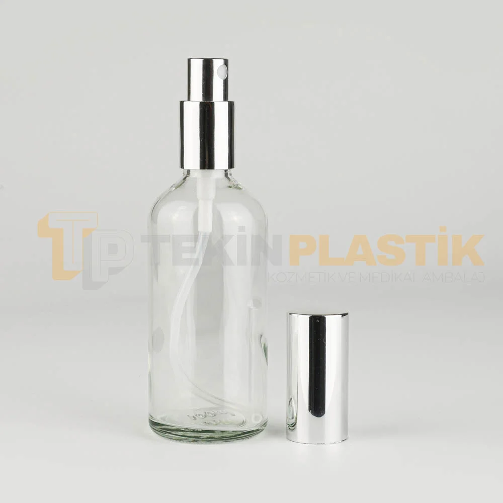 100 ML Toptan Şeffaf Cam Dropper Şişe Metal Gümüş Kaplama Sprey Takım 100 ML Toptan Şeffaf Cam Dropper Şişe Metal Gümüş Kaplama Sprey Takım