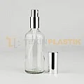 100 ML Toptan Şeffaf Cam Dropper Şişe Metal Gümüş Kaplama Sprey Takım 100 ML Toptan Şeffaf Cam Dropper Şişe Metal Gümüş Kaplama Sprey Takım