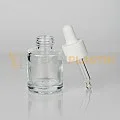 20 ml Toptan Premium Cam Damlalıklı Dropper Şişe Beyaz Damlalık Takımlı