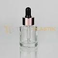 20 ml Toptan Premium Cam Damlalıklı Dropper Şişe Metal Rose Gold Siyah Damlalık Takımlı 20 ml Toptan Premium Cam Damlalıklı Dropper Şişe Metal Rose Gold Siyah Damlalık Takımlı