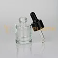 20 ml Toptan Premium Cam Damlalıklı Dropper Şişe Metal Siyah Damlalık Takımlı