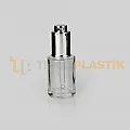 30 ml Toptan Premium Cam Damlalıklı Dropper Şişe Lüx Gümüş Damlalık Takımlı 30 ml Toptan Premium Cam Damlalıklı Dropper Şişe Lüx Gümüş Damlalık Takımlı
