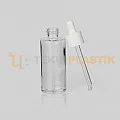 50 ml Toptan Premium Cam Damlalıklı Dropper Şişe Beyaz Damlalık Takımlı