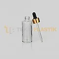 50 ml Toptan Premium Cam Damlalıklı Dropper Şişe Metal Gold Siyah Damlalık Takımlı 50 ml Toptan Premium Cam Damlalıklı Dropper Şişe Metal Gold Siyah Damlalık Takımlı