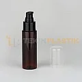 50 ML Amber Renkli Toptan Boş Plastik Şişe Siyah Losyon Serum Pompalı 50 ML Amber Renkli Toptan Boş Plastik Şişe Siyah Losyon Serum Pompalı
