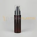 50 ML Amber Renkli Toptan Boş Plastik Şişe Siyah Losyon Serum Pompalı 50 ML Amber Renkli Toptan Boş Plastik Şişe Siyah Losyon Serum Pompalı