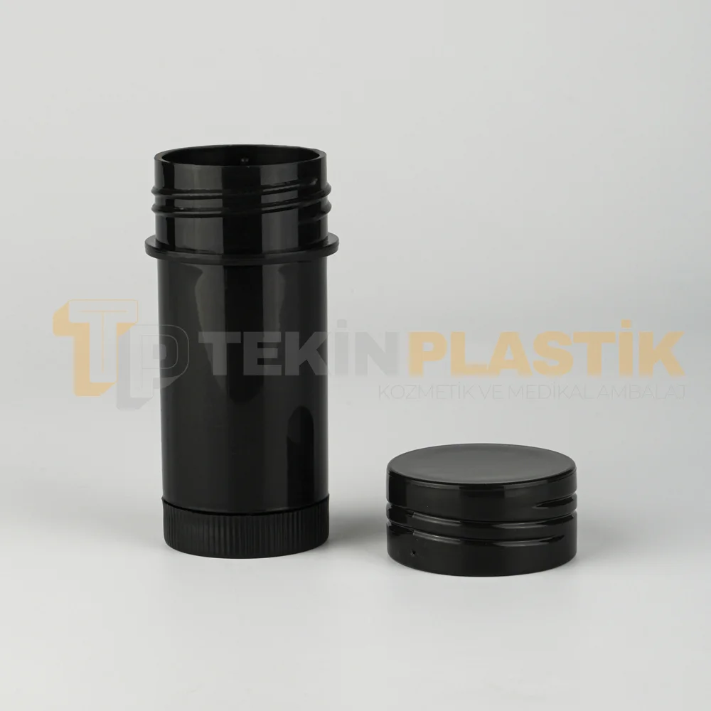 50 ML Stick Vaks Ambalajı Siyah Renk Alttan Çevirmeli Model 50 ML Stick Vaks Ambalajı Siyah Renk Alttan Çevirmeli Model