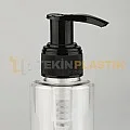 150 ML Şeffaf Toptan Boş Plastik Şişe Siyah Sıvı Sabun Pompalı