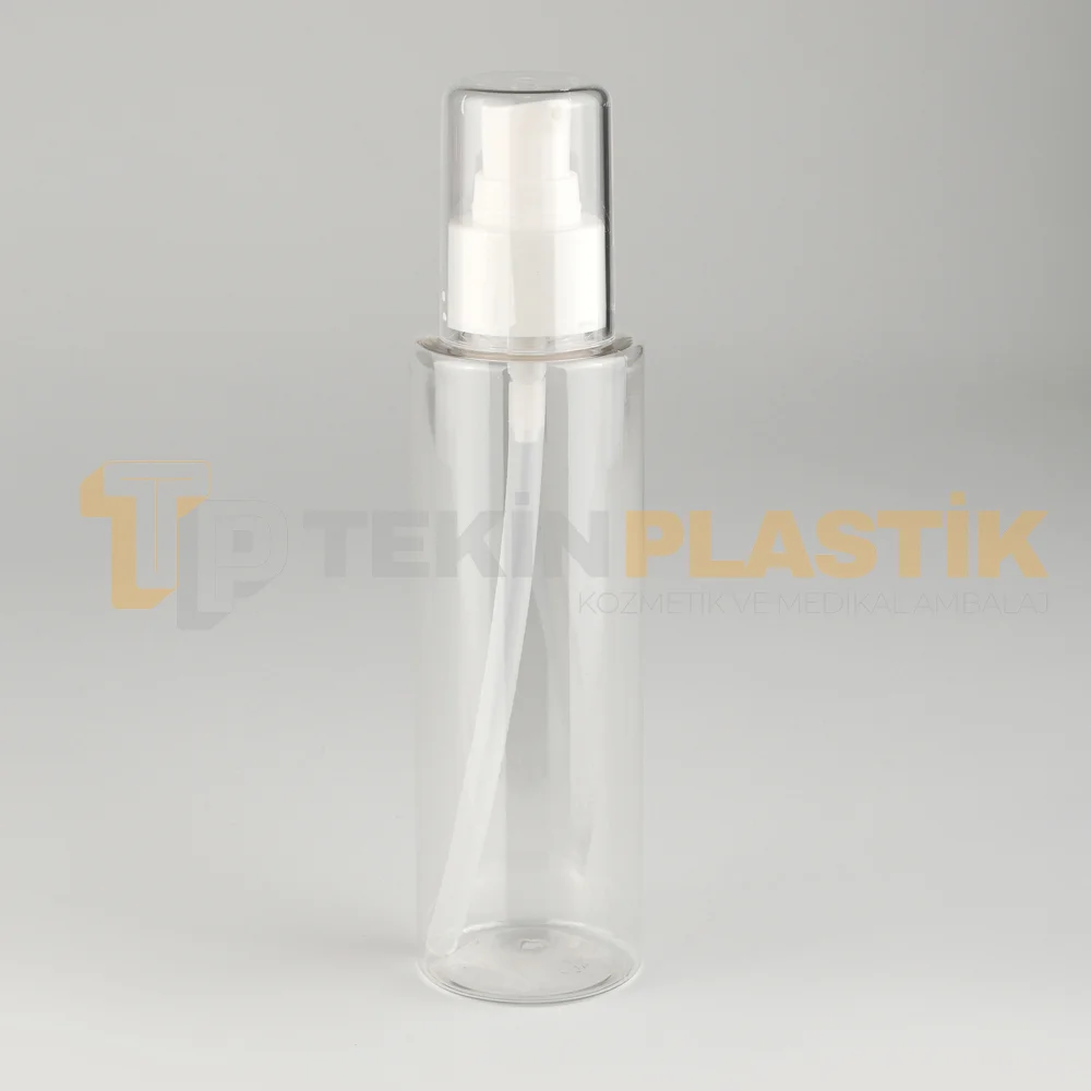150 ML Şeffaf Toptan Boş Plastik Şişe Beyaz Kristal Losyon Pompalı