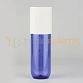 200 ML Boş Toptan Kozmetik Mavi Renk Pet Şişe Etekli Model Kapak