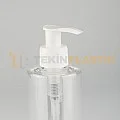 250 ML Şeffaf Toptan Boş Plastik Şişe Beyaz Sıvı Sabun Pompalı