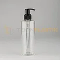 250 ML Şeffaf Toptan Boş Plastik Şişe Siyah Sıvı Sabun Pompalı