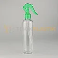 250 ML Şeffaf Boston Model Toptan Boş Plastik Şişe Yeşil Mini Trigerli	