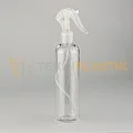 250 ML Şeffaf Boston Model Toptan Boş Plastik Şişe Şeffaf Mini Trigerli