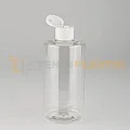 340 ML Şeffaf Toptan Boş Plastik Şişe Beyaz Fliptop Kapaklı Şampuan Kapaklı
