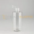 340 ML Şeffaf Toptan Boş Plastik Şişe Şeffaf Fliptop Kapaklı