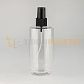340 ML Şeffaf Toptan Boş Plastik Şişe Siyah Parmak Spreyli