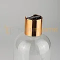 400 ML Toptan Boş Plastik Şişe Metal Kaplamalı Gold Disctop Kapaklı