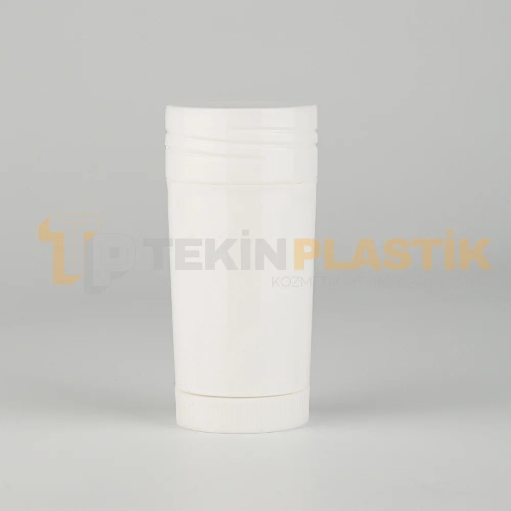 50 ML Plastik Stick Ambalajı Beyaz Renk Alttan Çevirmeli Model 50 ML Plastik Stick Ambalajı Beyaz Renk Alttan Çevirmeli Model