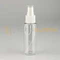 75 ML Şeffaf Toptan Boş Plastik Şişe Beyaz Parmak Spreyli