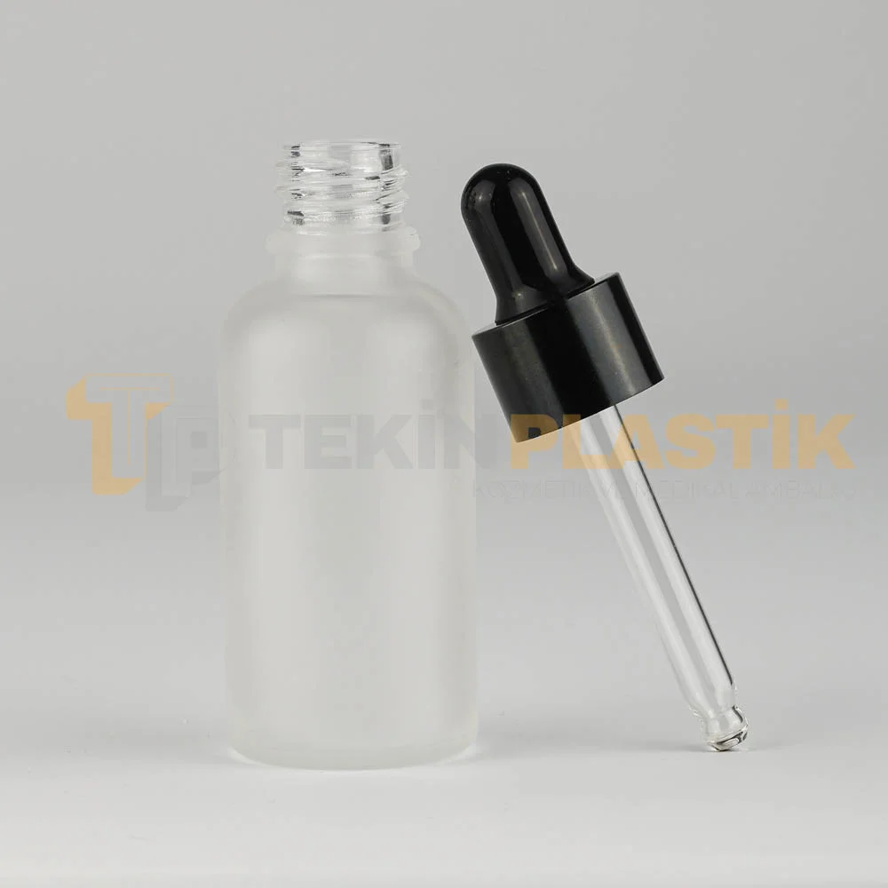 30 ML Toptan Buzlu Model Cam Dropper Şişe Metal Siyah Damlalık Takım 30 ML Toptan Buzlu Model Cam Dropper Şişe Metal Siyah Damlalık Takım