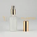 30 ML Toptan Buzlu Model Cam Dropper Şişe Metal Gold Sprey Takım