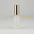 30 ML Toptan Buzlu Model Cam Dropper Şişe Metal Gold Sprey Takım