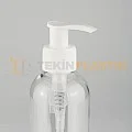 250 ML Şeffaf Boston Model Boş Plastik Şişe Beyaz Sıvı Sabun Pompalı