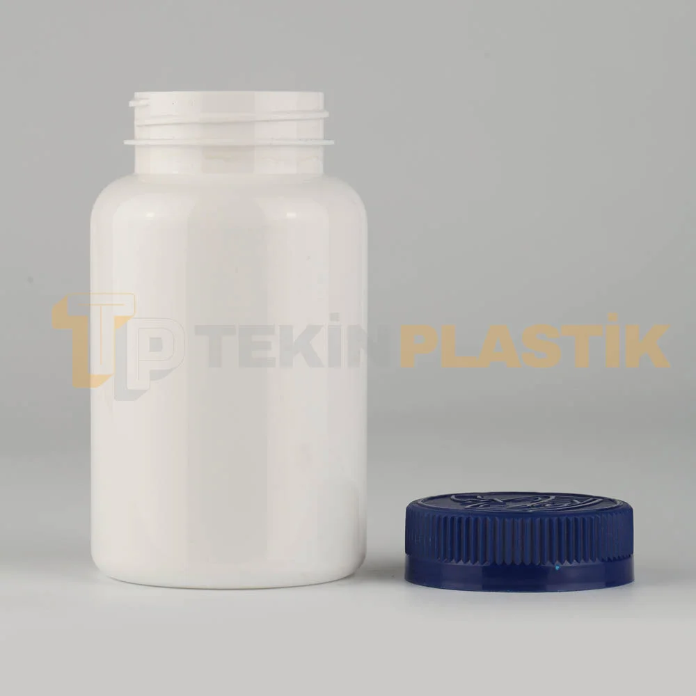 45 Ağız 250 ML Beyaz Renk Plastik Tablet Kapsül İlaç Şişesi Lacivert Çocuk Emniyet Kapaklı 45 Ağız 250 ML Beyaz Renk Plastik Tablet Kapsül İlaç Şişesi Lacivert Çocuk Emniyet Kapaklı
