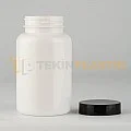 45 Ağız 250 ML Beyaz Renk Plastik Tablet Kapsül İlaç Şişesi Contalı Siyah Düz Kapaklı 45 Ağız 250 ML Beyaz Renk Plastik Tablet Kapsül İlaç Şişesi Contalı Siyah Düz Kapaklı