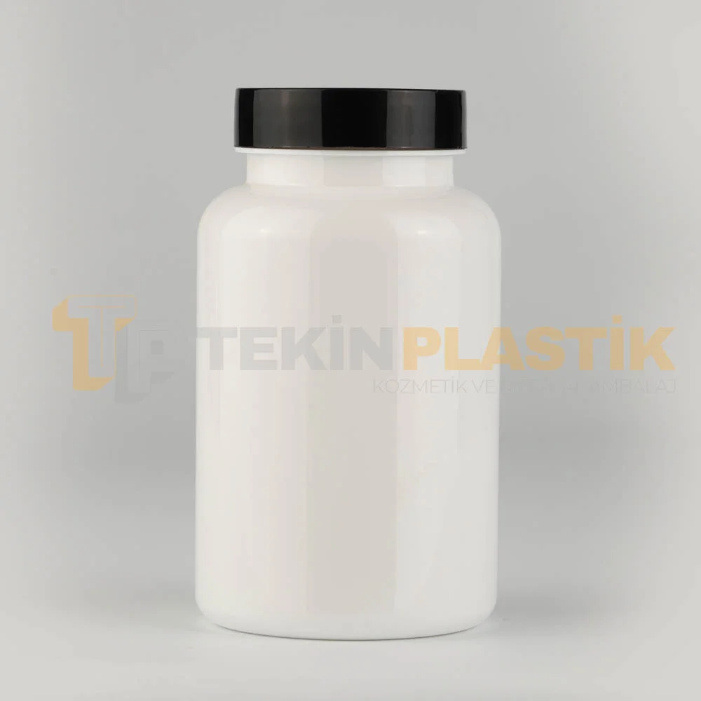 45 Ağız 250 ML Beyaz Renk Plastik Tablet Kapsül İlaç Şişesi Contalı Siyah Düz Kapaklı 45 Ağız 250 ML Beyaz Renk Plastik Tablet Kapsül İlaç Şişesi Contalı Siyah Düz Kapaklı