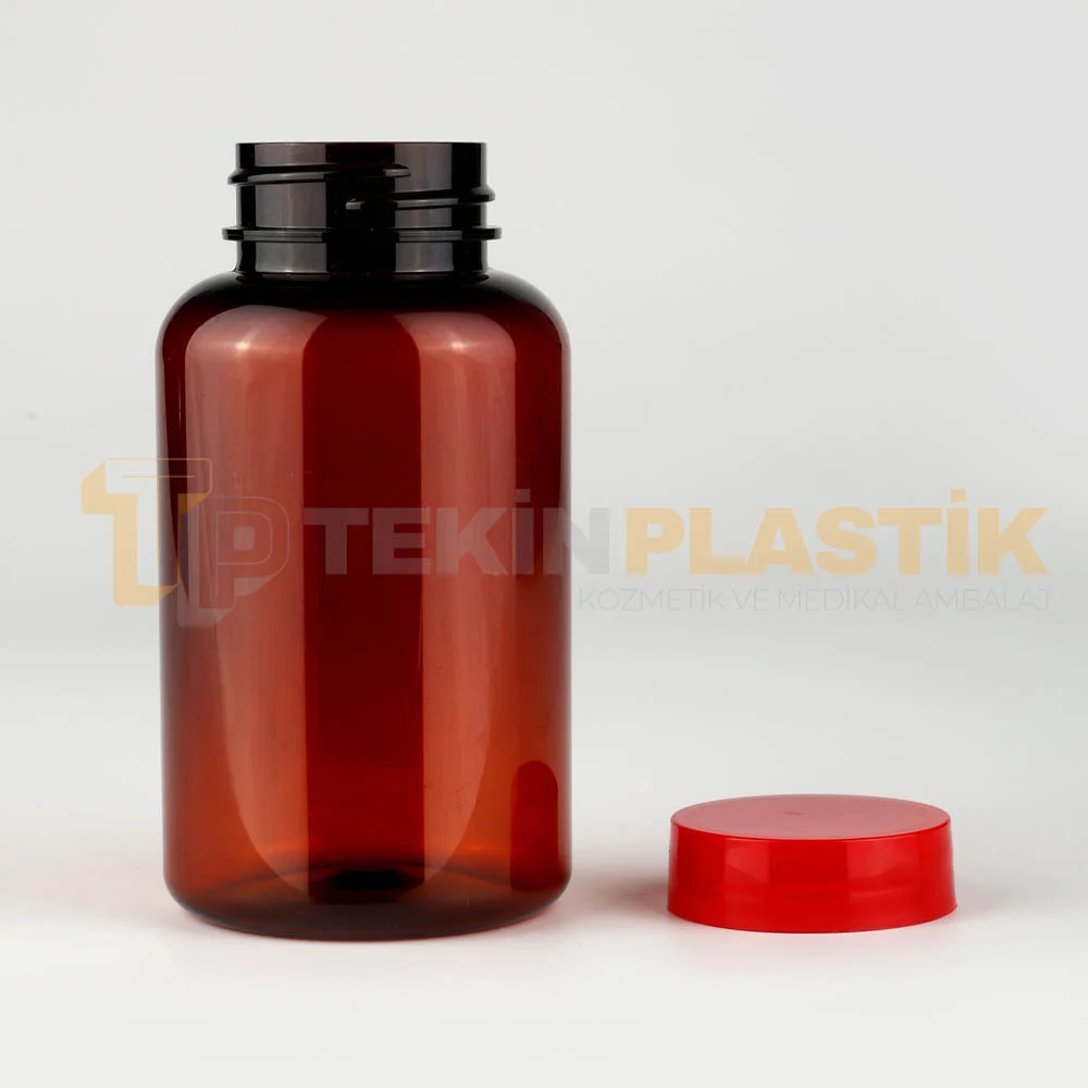 38 Ağız 250 ML Amber Renk Plastik Tablet Kapsül İlaç Şişesi Contalı Kırmızı Düz Kapaklı 38 Ağız 250 ML Amber Renk Plastik Tablet Kapsül İlaç Şişesi Contalı Kırmızı Düz Kapaklı