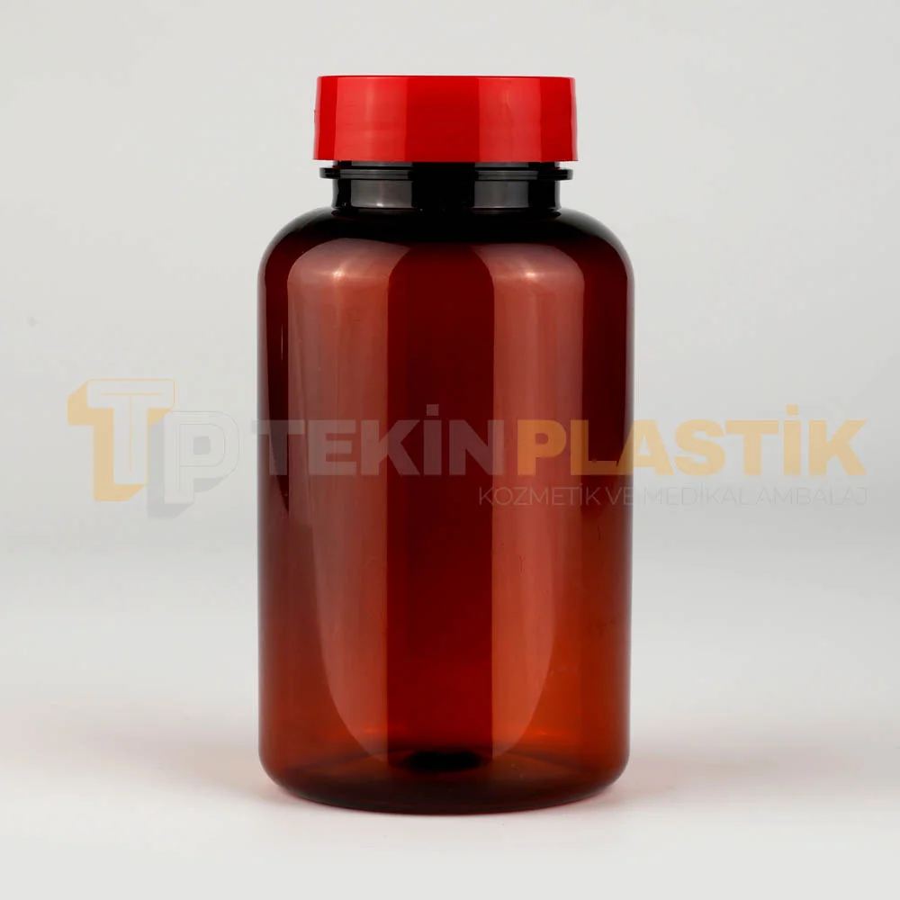 38 Ağız 250 ML Amber Renk Plastik Tablet Kapsül İlaç Şişesi Contalı Kırmızı Düz Kapaklı 38 Ağız 250 ML Amber Renk Plastik Tablet Kapsül İlaç Şişesi Contalı Kırmızı Düz Kapaklı