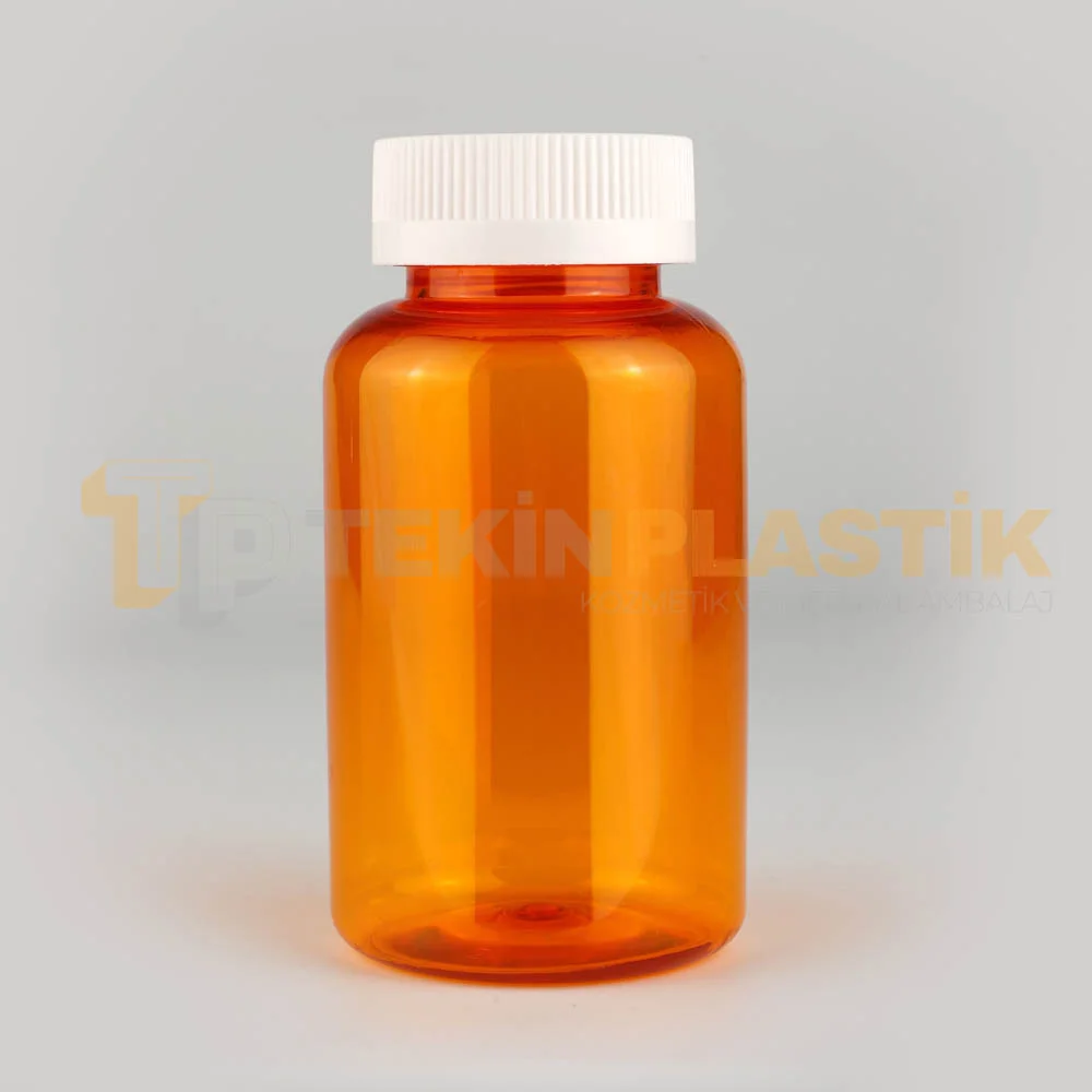 38 Ağız 250 ML Turuncu Renk Plastik Tablet Kapsül İlaç Şişesi Beyaz Çocuk Emniyet Kapaklı 38 Ağız 250 ML Turuncu Renk Plastik Tablet Kapsül İlaç Şişesi Beyaz Çocuk Emniyet Kapaklı