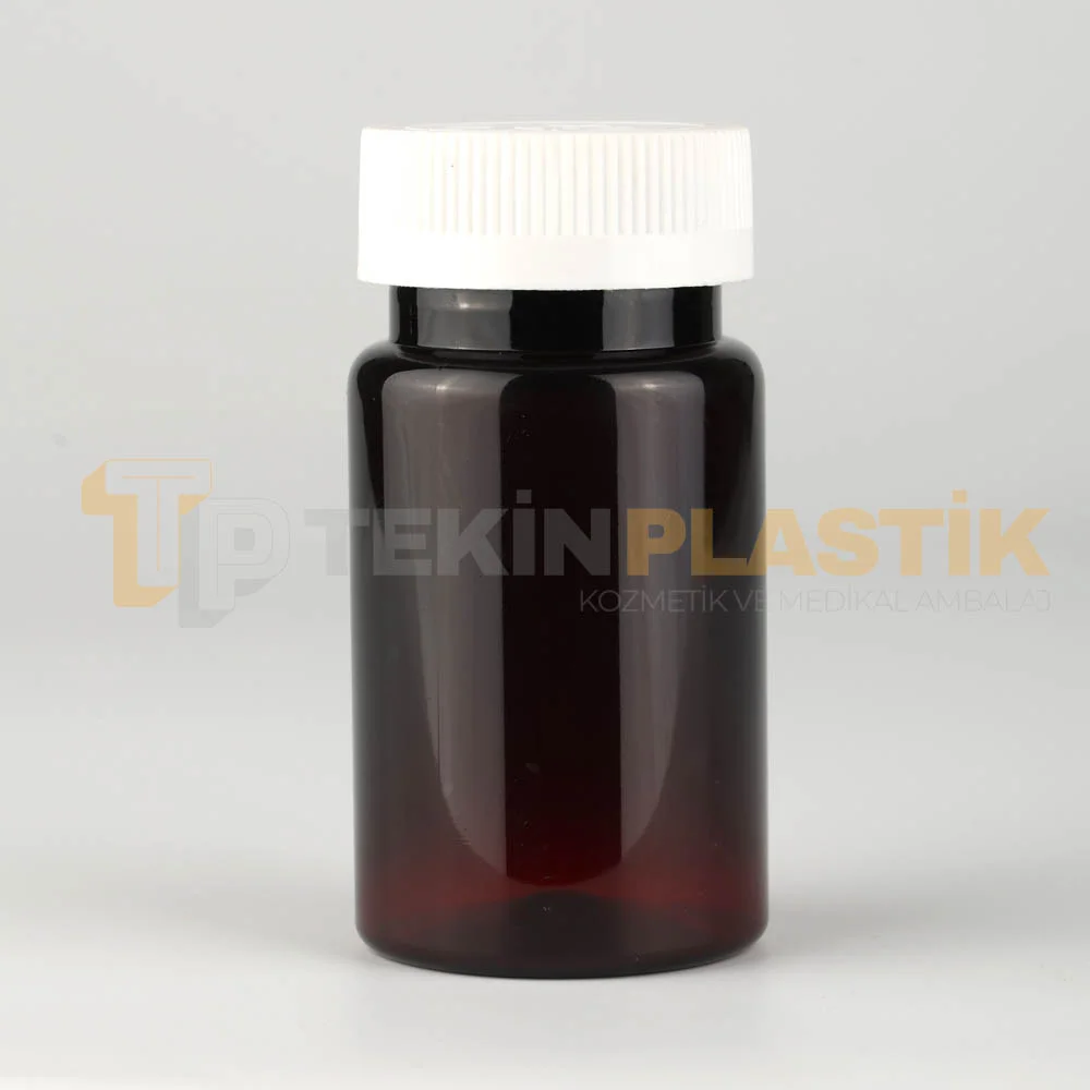 38 Ağız 100 ML Amber Renk Plastik Tablet Kapsül İlaç Şişesi Beyaz Çocuk Emniyet Kapaklı 38 Ağız 100 ML Amber Renk Plastik Tablet Kapsül İlaç Şişesi Beyaz Çocuk Emniyet Kapaklı
