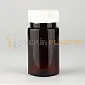 38 Ağız 100 ML Amber Renk Plastik Tablet Kapsül İlaç Şişesi Beyaz Çocuk Emniyet Kapaklı 38 Ağız 100 ML Amber Renk Plastik Tablet Kapsül İlaç Şişesi Beyaz Çocuk Emniyet Kapaklı