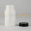 38 Ağız 100 ML Beyaz Renk Plastik Tablet Kapsül İlaç Şişesi Contalı Siyah Düz Kapaklı 38 Ağız 100 ML Beyaz Renk Plastik Tablet Kapsül İlaç Şişesi Contalı Siyah Düz Kapaklı