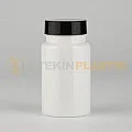 38 Ağız 100 ML Beyaz Renk Plastik Tablet Kapsül İlaç Şişesi Contalı Siyah Düz Kapaklı 38 Ağız 100 ML Beyaz Renk Plastik Tablet Kapsül İlaç Şişesi Contalı Siyah Düz Kapaklı