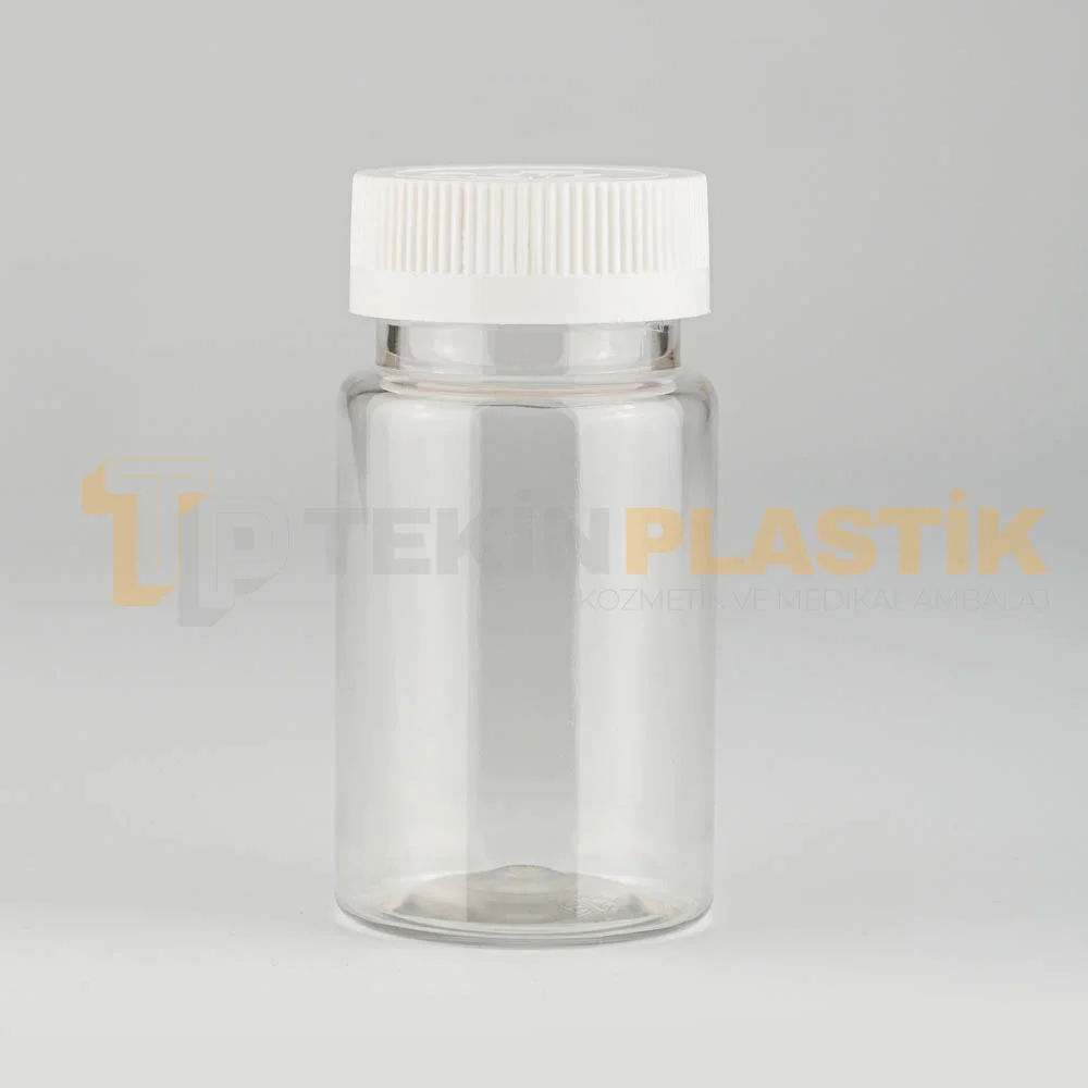 38 Ağız 100 ML Şeffaf Plastik Tablet Kapsül İlaç Şişesi Beyaz Çocuk Emniyet Kapaklı 38 Ağız 100 ML Şeffaf Plastik Tablet Kapsül İlaç Şişesi Beyaz Çocuk Emniyet Kapaklı