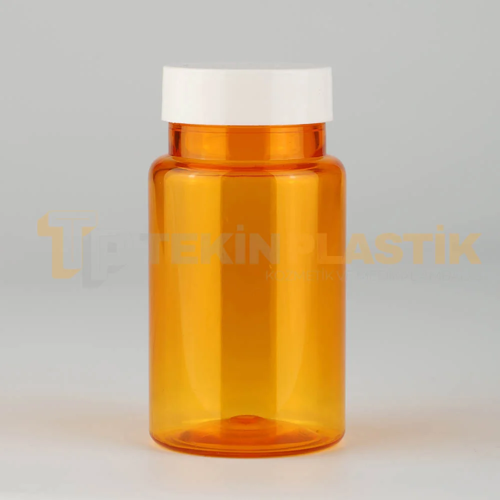 38 Ağız 100 ML Turuncu Renk Plastik Tablet Kapsül İlaç Şişesi Contalı Beyaz Düz Kapaklı 38 Ağız 100 ML Turuncu Renk Plastik Tablet Kapsül İlaç Şişesi Contalı Beyaz Düz Kapaklı