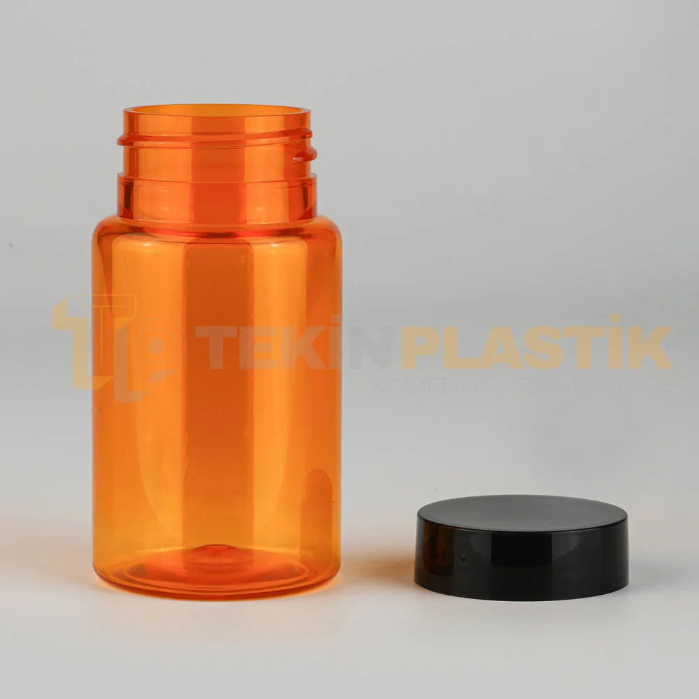 38 Ağız 100 ML Turuncu Renk Plastik Tablet Kapsül İlaç Şişesi Contalı Siyah Düz Kapaklı 38 Ağız 100 ML Turuncu Renk Plastik Tablet Kapsül İlaç Şişesi Contalı Siyah Düz Kapaklı