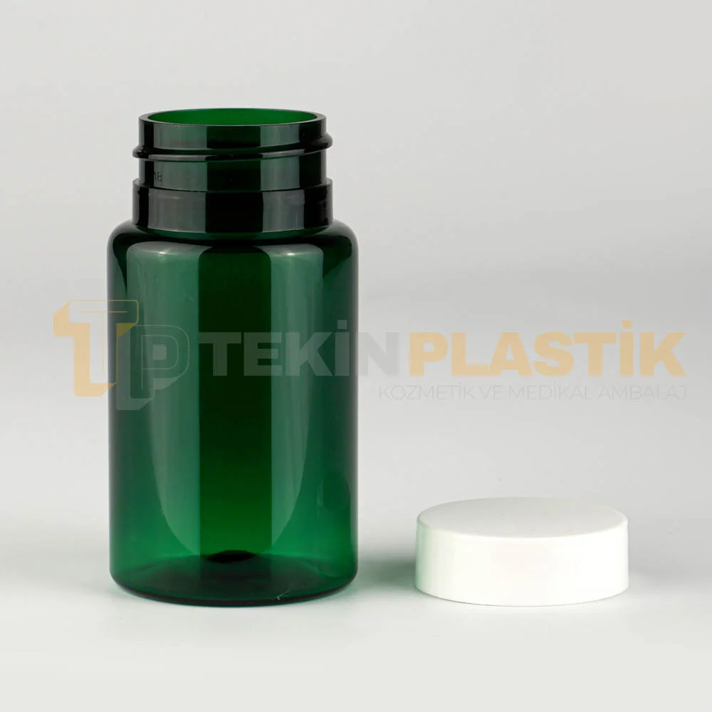 38 Ağız 100 ML Yeşil Renk Plastik Tablet Kapsül İlaç Şişesi Contalı Beyaz Düz Kapaklı 38 Ağız 100 ML Yeşil Renk Plastik Tablet Kapsül İlaç Şişesi Contalı Beyaz Düz Kapaklı