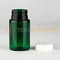 38 Ağız 100 ML Yeşil Renk Plastik Tablet Kapsül İlaç Şişesi Contalı Beyaz Düz Kapaklı 38 Ağız 100 ML Yeşil Renk Plastik Tablet Kapsül İlaç Şişesi Contalı Beyaz Düz Kapaklı
