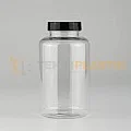 45 Ağız 370 ML Şeffaf Plastik Tablet Kapsül İlaç Şişesi Contalı Siyah Düz Kapaklı 45 Ağız 370 ML Şeffaf Plastik Tablet Kapsül İlaç Şişesi Contalı Siyah Düz Kapaklı