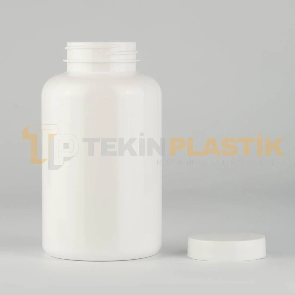 45 Ağız 400 ML Beyaz Renk Plastik Tablet Kapsül İlaç Şişesi Contalı Beyaz Düz Kapaklı 45 Ağız 400 ML Beyaz Renk Plastik Tablet Kapsül İlaç Şişesi Contalı Beyaz Düz Kapaklı