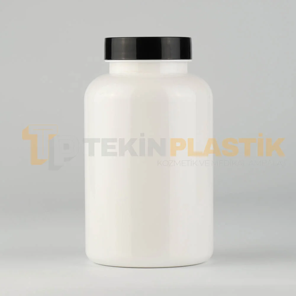45 Ağız 400 ML Beyaz Renk Plastik Tablet Kapsül İlaç Şişesi Contalı Siyah Düz Kapaklı 45 Ağız 400 ML Beyaz Renk Plastik Tablet Kapsül İlaç Şişesi Contalı Siyah Düz Kapaklı
